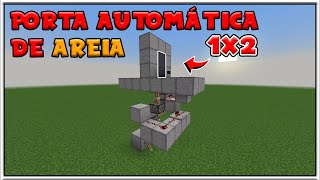 Como fazer uma porta de areia automática 1x2 para o Minecraft Bedrock [upl. by Atteuqahc195]