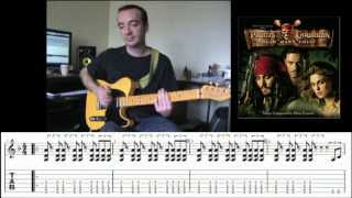 Pirates of the Caribbean rock metal Version by Sylvain Cloux  TAB [upl. by Ailedroc341]