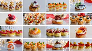 16 Deliciosos CANAPÉS y ENTRANTES para Brillar en tu Mesa Navideña🎄 Recopilación  DarixLAB [upl. by Devland]