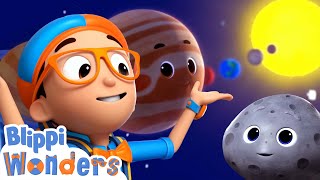 Blippi Wonders  Learn About Planets  Educational Cartoons for Kids [upl. by Anis]