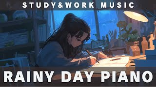 Rainy Day Study Sessions Piano and Guitar instrumental for Study and Work Music [upl. by Lucho]