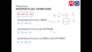 Proporzioni proprietà del permutare [upl. by Atinuj]