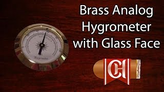 Brass Analog Hygrometer with Glass Face [upl. by Aihn806]