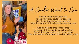 A Sailor Went to Sea  A Hand Clapping Song for Children [upl. by Durnan]