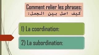 Les conjonctions de coordination😍les conjonctions de subordination 🤩شرح بالعربية😮 [upl. by Bish]