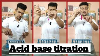 Acid base titration Neutralization reaction Phenolphthalein as an indicatorTitration NCERT [upl. by Waligore]