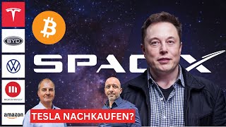 Tesla nachkaufen BYD  MicroStrategy  Amazon  Netflix  Volkswagen  Live Chat [upl. by Dustan572]