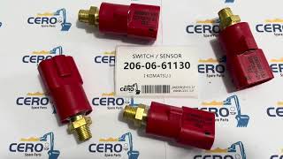 2060661130 SWITCH SENSOR 2060661130 PRESSURE SWITCH RAIN KOMATSU PC220 PC240 PC290 PC300 PC350 [upl. by Carder]