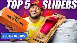 5 BEST REDTAPE SLIDERSFLIP FLOPSLIPPERS FOR MEN 🔥 Haul Review 2023  ONE CHANCE [upl. by Nesyaj]