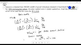 Calculation of probability of error amp bit error probability [upl. by Steele640]