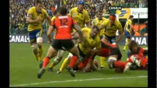 Rugby TOP14 Semi Final 2010 2 Clermont vs Toulon  Highlights of the 2sd HT [upl. by Adnolehs]