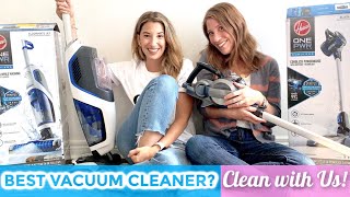 Best Vacuum Cleaner 2019  Hoover OnePWR Cordless VS Floormate Jet Review  Clean With Me 2019 [upl. by Treulich]