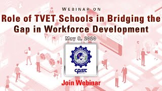 Webinar on Role of TVET Schools in Bridging the Gap in Workforce Development [upl. by Alilak776]