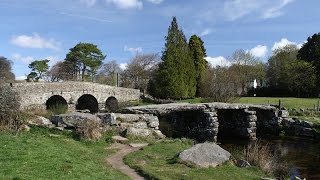 Postbridge medieval clapper bridge [upl. by Bubb]