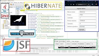 Formulario Web de Alta que guarda en MariaDB usando JSF Primefaces e Hibernate [upl. by Amerd]