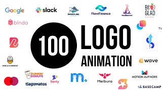 100 Best Logo Animation l 100 Best Motion logos l 100 Cool Logos l 100 Logo Intro [upl. by Attoynek252]