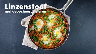 Linzenstoof met gepocheerd eitje  Recept  Allerhande [upl. by Carlee]