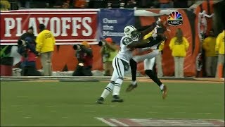 Chad Ochocinco vs Darrelle Revis 200910 Wildcard  WR vs CB Matchup [upl. by Anaihr]