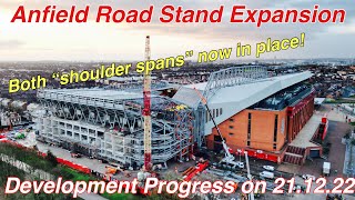 Anfield Road Stand Expansion Update 61 211222 [upl. by Iow]