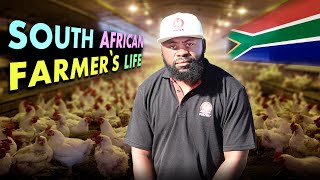 DAY IN A LIFE OF A SOUTH AFRICAN POULTRY FARMER  How to raise broiler chicken 🐓 [upl. by Bergwall]