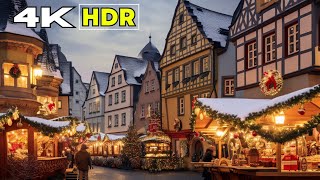 Krakow Christmas Market Walk  Poland 4K HDR 3D SOUND Walking Tour [upl. by Nilyam266]