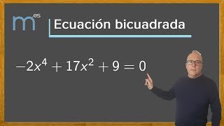 Ecuaciones bicuadradas ecuación bicuadrada [upl. by Brockie]