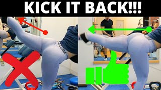 How to do the Cable Kickback and Cable Side Kick  Proper Form [upl. by Nannah]