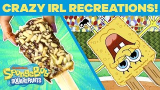 MORE Crazy IRL Recreations Chocolate With Nuts 🍫🤪  SpongeBobSaturdays [upl. by Anoyi587]