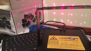 LASERWORLD EL500RGB KEY TEX SHOWLASER DEMONSTRATION [upl. by Blossom710]