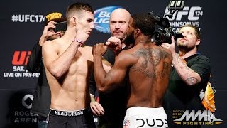 UFC 174 WeighIns Rory MacDonald vs Tyron Woodley [upl. by Norrab]