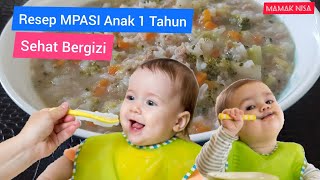 RESEP MPASI SEHAT BERGIZI MPASI ANAK 1 TAHUN [upl. by Ardelle522]