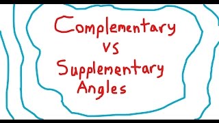 Simplest way to remember Complementary vs Supplementary Angles [upl. by Kalle]