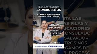 PODERES PARA EL SALVADOR DESDE USA FÁCIL Y RÁPIDO [upl. by Coad439]