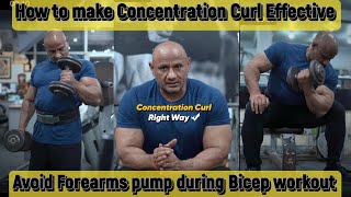 How to make Concentration Curl Effective  Mukesh Gahlot youtubevideos [upl. by Jessi456]