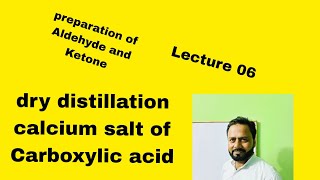 dry distillation of calcium salt of Carboxylic acid preparation of Aldehyde and Ketone [upl. by Gasparo]