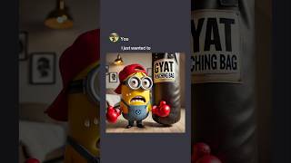 Kid Minion Wanted to Be A Boxer but🥺🥊 memes ai [upl. by Adianes]