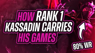 THIS IS HOW RANK 1 KASSADIN WORLD DOMINATES SOLOQ MUST KNOW CONCEPTS [upl. by Iam860]