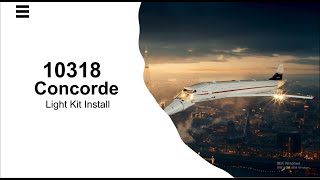 Install Lightailing Light Kit For Lego Concorde 10318 [upl. by Bashemeth]