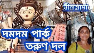 🙏🪔 Dumdum Park Tarun Dal  Theme  Nil Sada   North Kolkata Best Durga Puja 2024 🙏🪔 durgapuja [upl. by Atkins]