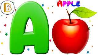 ABC Learning For Kindergarten  English Alphabet song for Kids  A for Apple B for Baby C for Kids [upl. by Sidnak268]