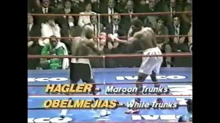 Marvin Hagler vs Fulgencio Obelmejias II [upl. by Rotman776]