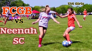 U14 Girls Soccer President Cup Playoffs FCGB vs Neenah SC Red at Fondu Lac Sports Complex in WI [upl. by Cordeelia]