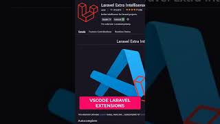 VSCODE Laravel Extension 🔥 POWERFUL 🔥 [upl. by Nuy]