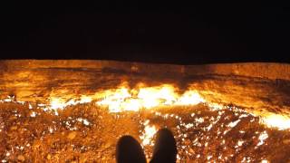 Door To Hell  Darvaza Gas Crater Turkmenistan [upl. by Teahan]