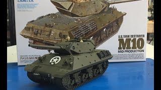 The NEW 135 Tamiya M10 Tank Destroyer 35350  plastic models [upl. by Mcquillin]