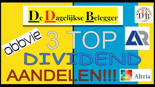 Bespreken 3 Top Dividend aandelen 692024 [upl. by Petra462]