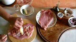 Fesa di tacchino arrotolata con pancetta e pecorino [upl. by Ardried]