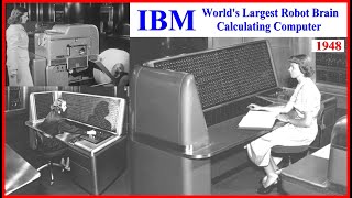 Computer History IBM Rare film 1948 SSEC Selective Sequence Electronic Calculator Original Dedicated [upl. by Mayyahk]