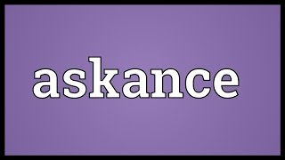 Askance Meaning [upl. by Rikahs]