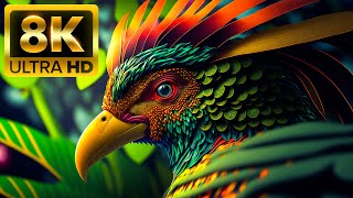 8K HDR 60fps Dolby Vision with Animal Sounds Colorfully Dynamic [upl. by Eylsel]